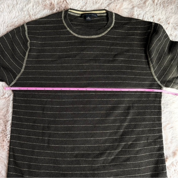 Banana Republic Brown & Cream Striped Cozy Preppy Fall Sweater - Picture 2 of 4